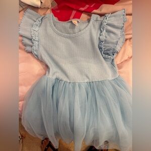 Cat & Jack Light Blue Kids Casual Dress